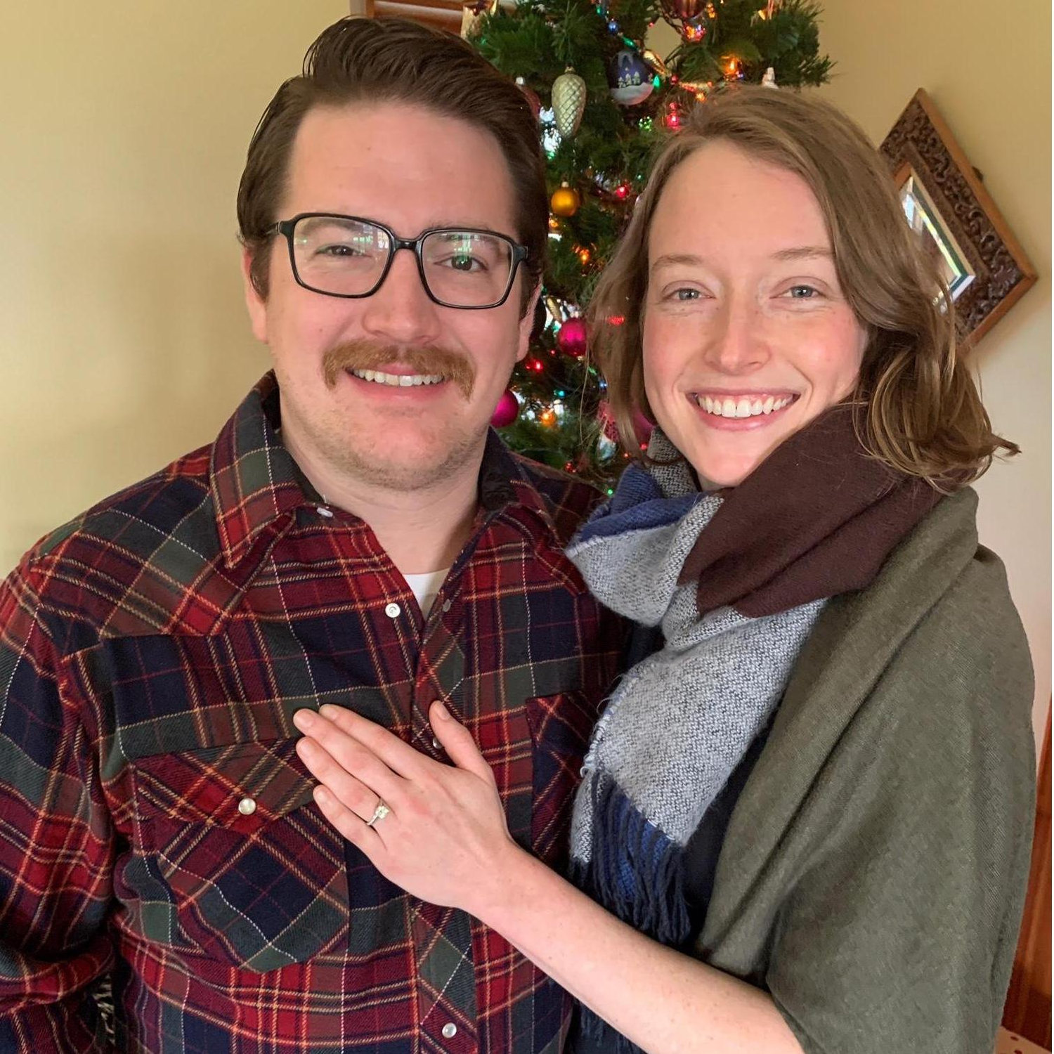 The day he popped the question!! December 22, 2019.