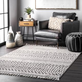 Talula Soft Textured Tassel Area Rug