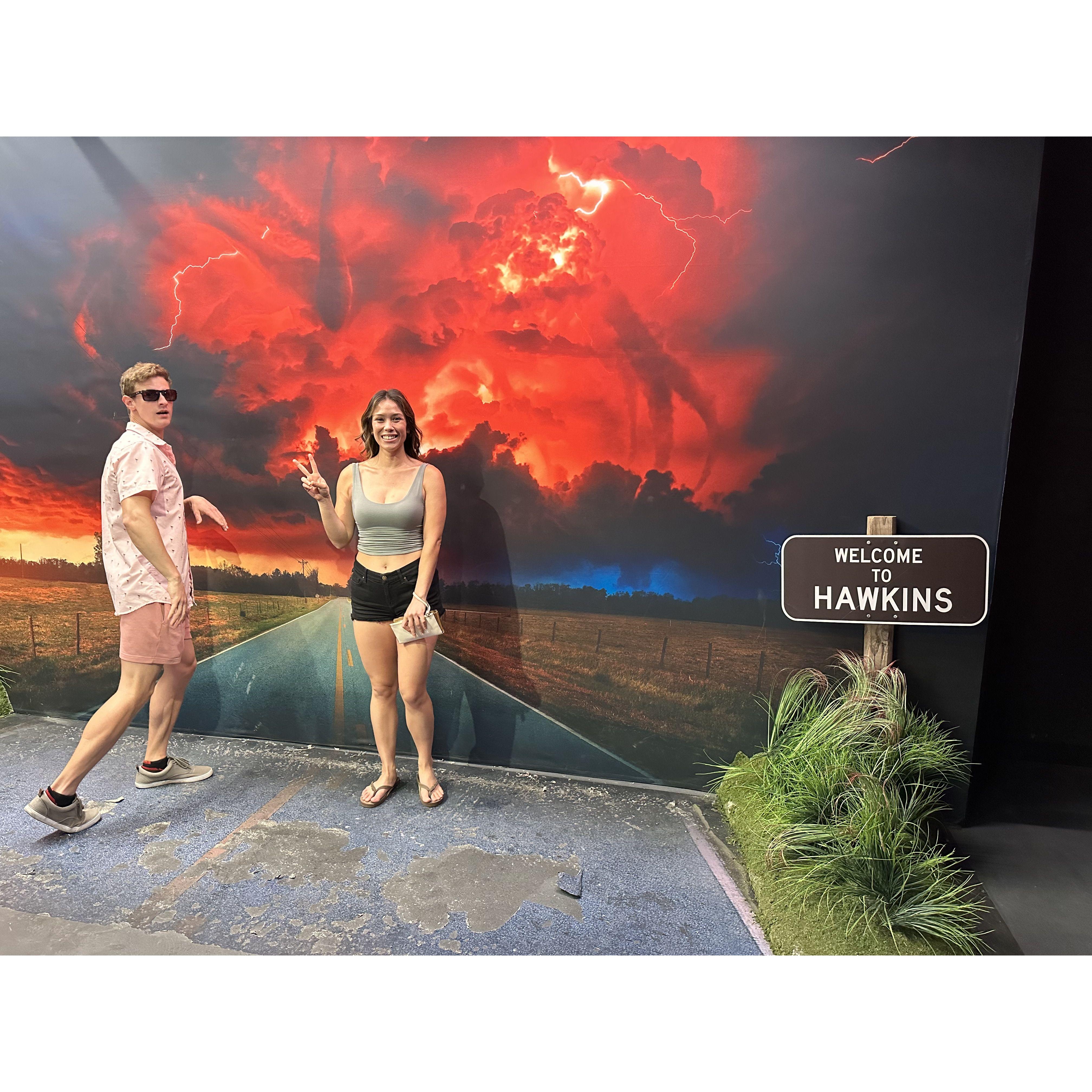 Stranger Things exhibit in Las Vegas, Nevada.