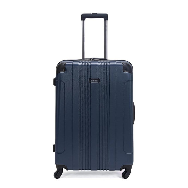 Kenneth Cole REACTION Out of Bounds Lightweight Hardshell 4-Wheel Spinner Luggage, Naval, 28-Inch Checked
