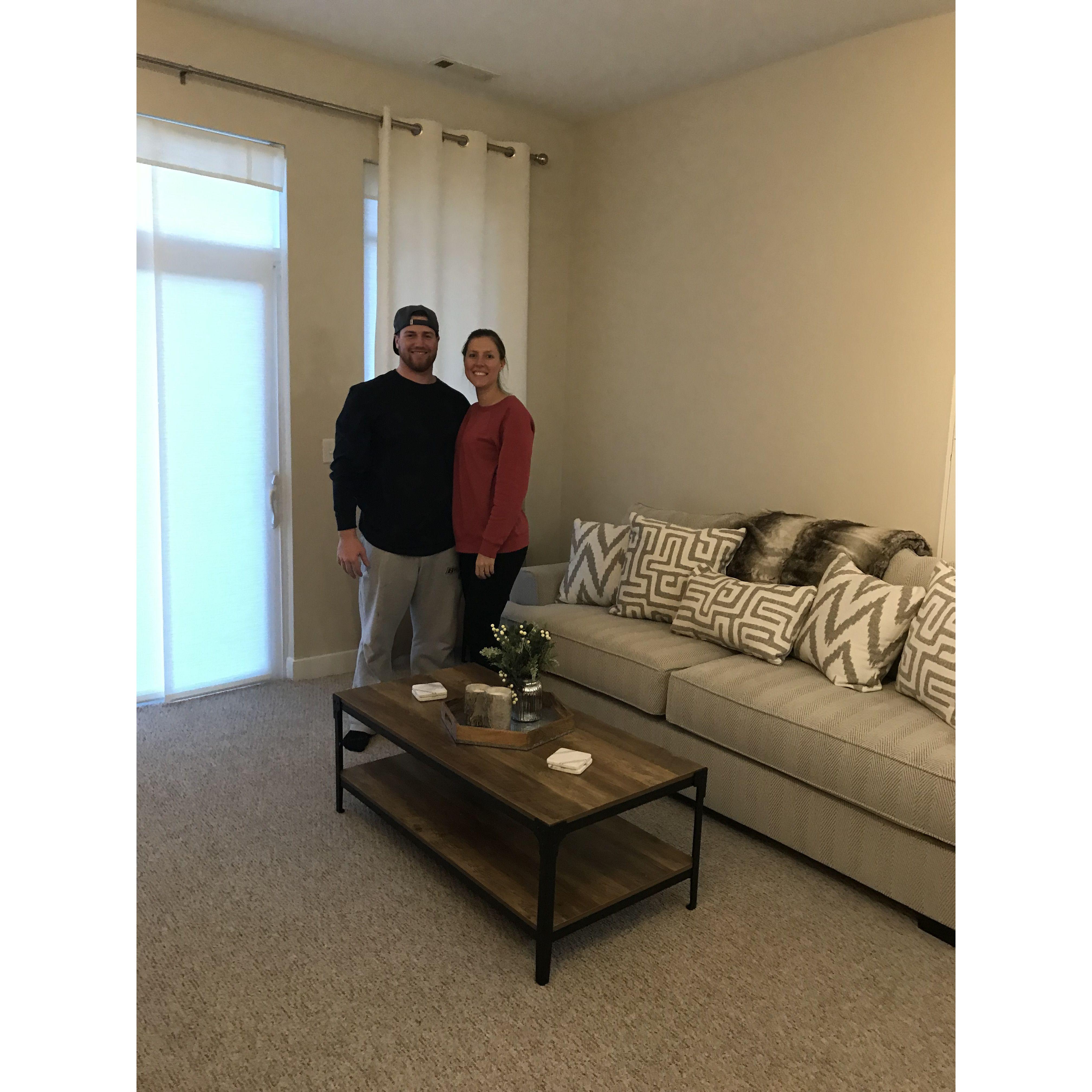 our first apartment together