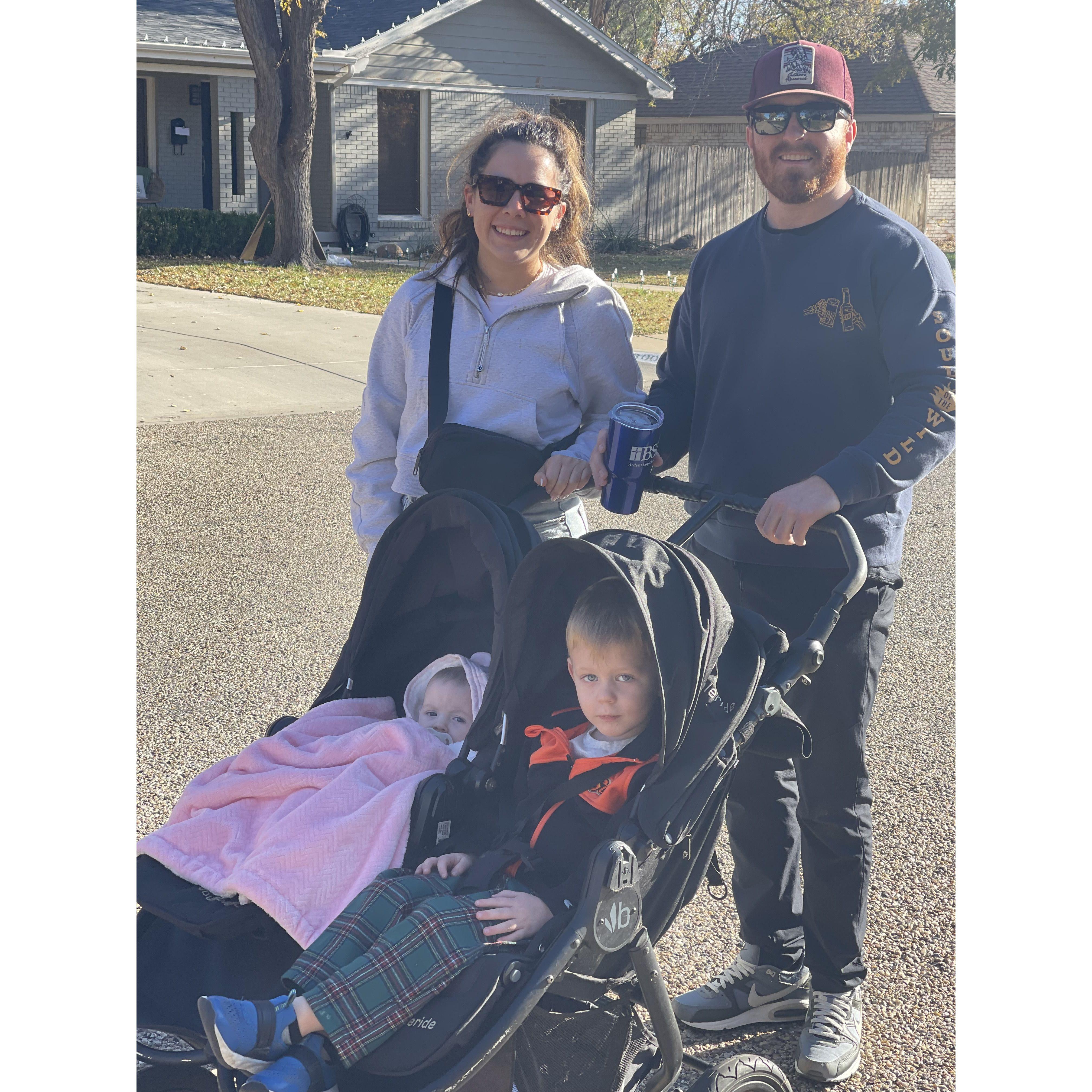Taking Thomas and Ellie to the park!