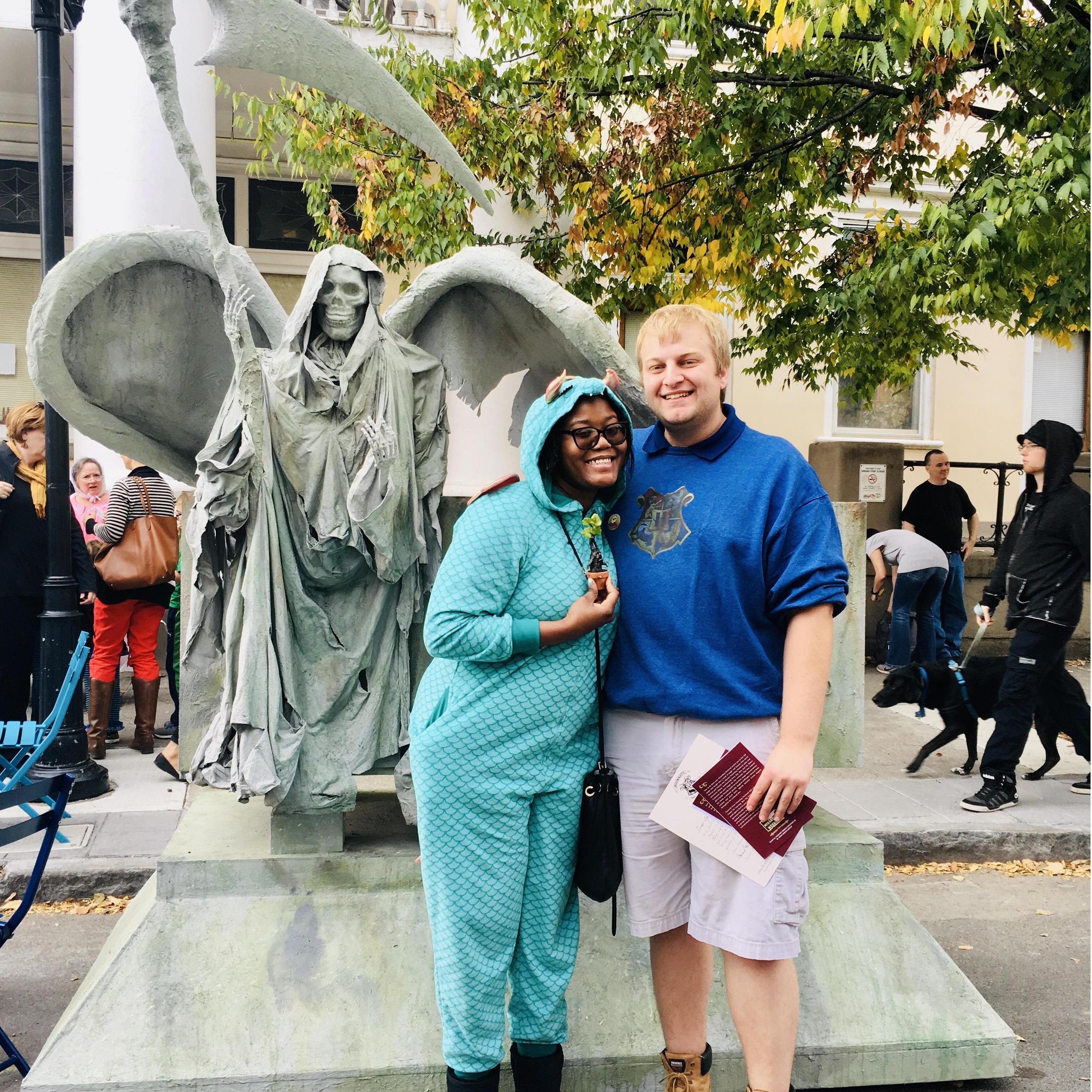 Sometimes we dress up and go to Harry Potter festivals...in Ithaca, NY :)