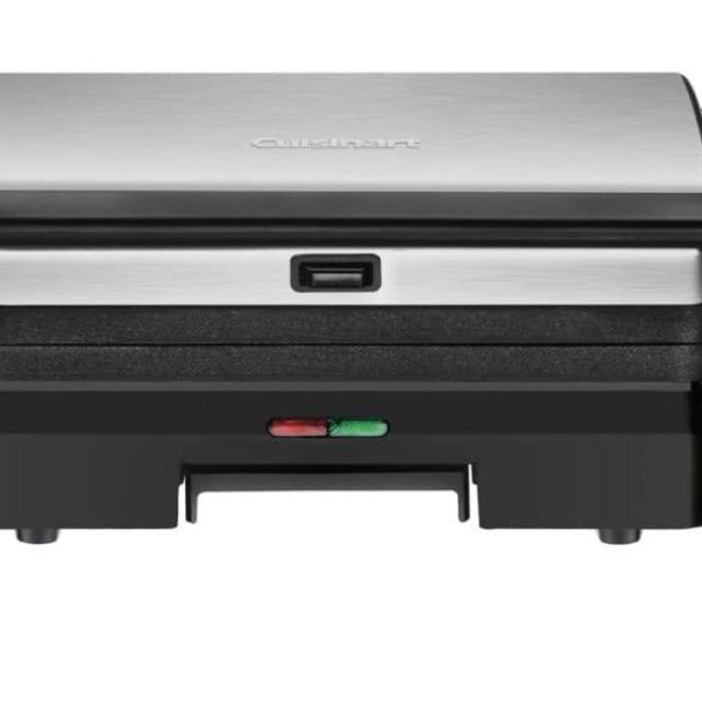 Cuisinart GR-11 Griddler 3-in-1 Grill and Panini Press, Silver