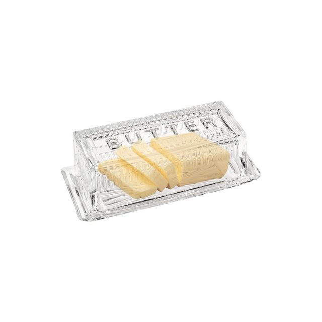 Bezrat Glass Butter Dish with Lid