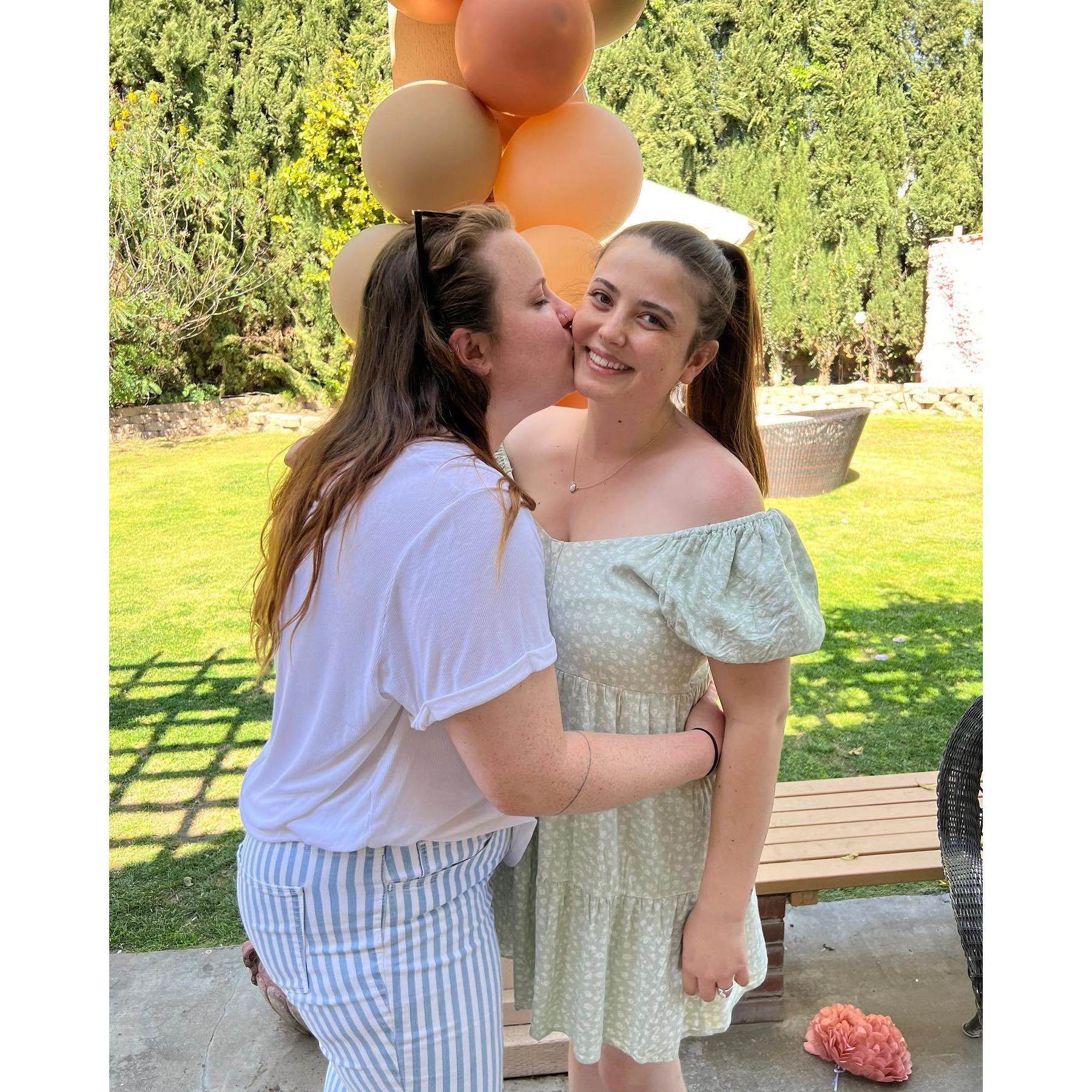At Amberrose's bridal shower