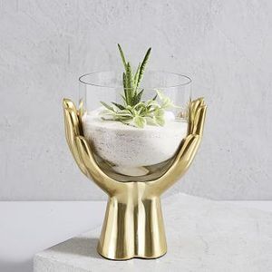 Brass Hands Terrarium