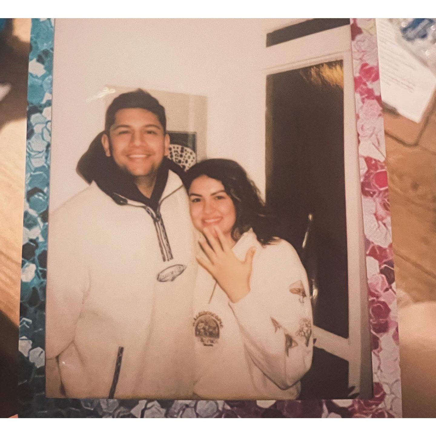 We take Polaroids everywhere since we started dating to mark our adventures , this happen to be the best one 😉