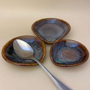 Spoon Rests- Set of 3 (Blue/ Brown)