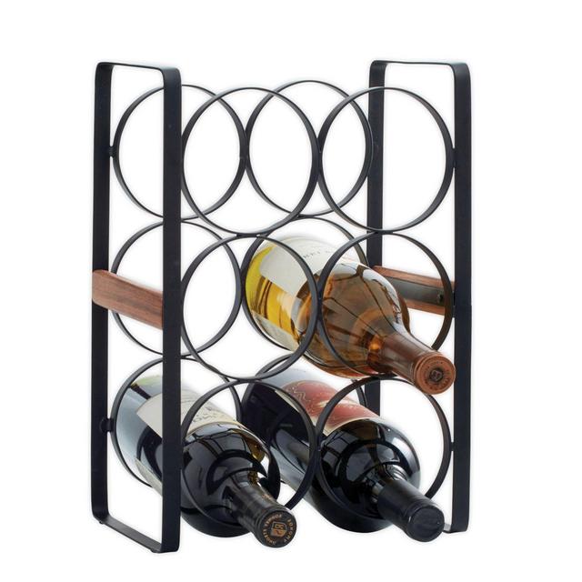 Artisanal Kitchen Supply® 6-Bottle Wine Rack in Black