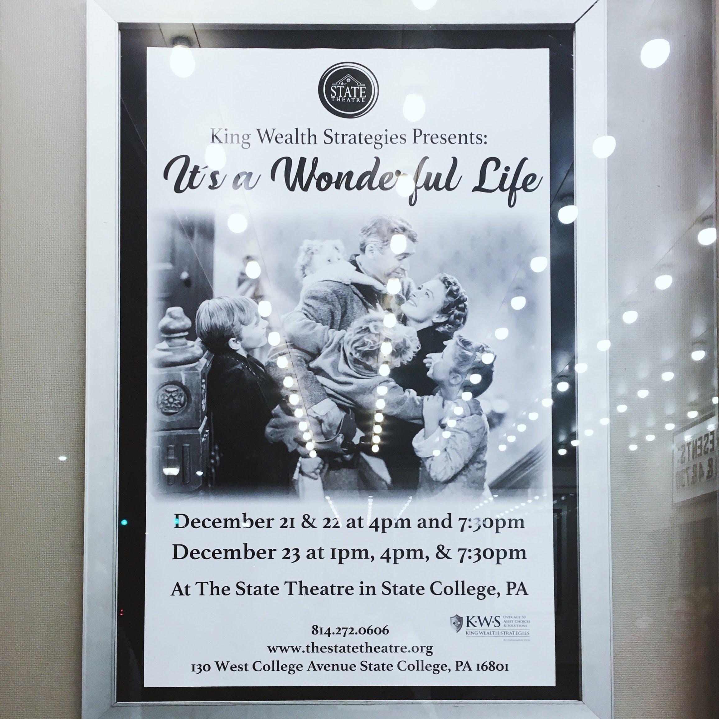 Our annual Christmas tradition is to watch "It's a Wonderful Life"