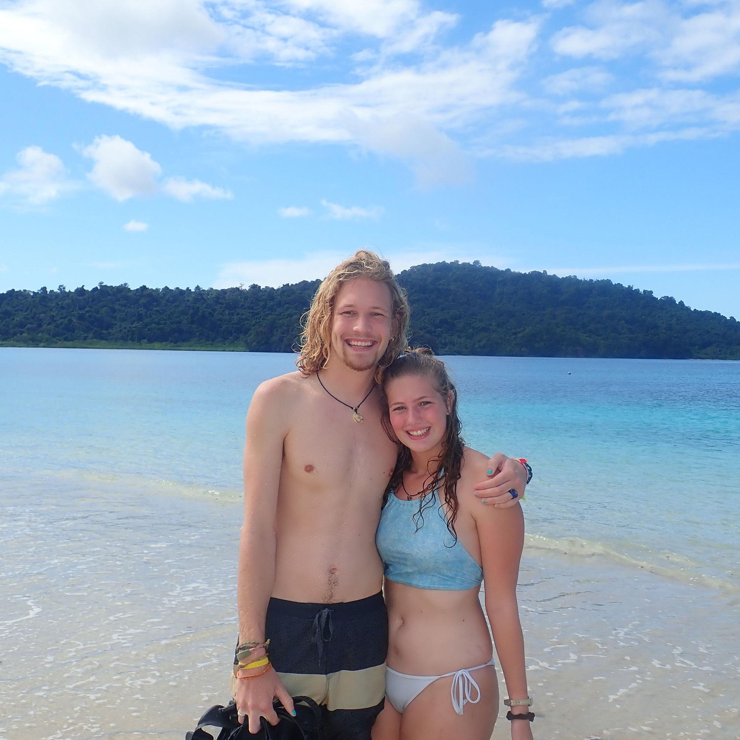 Friends in Coiba Panama! We managed to tell each other we liked the other one two days before leaving.
