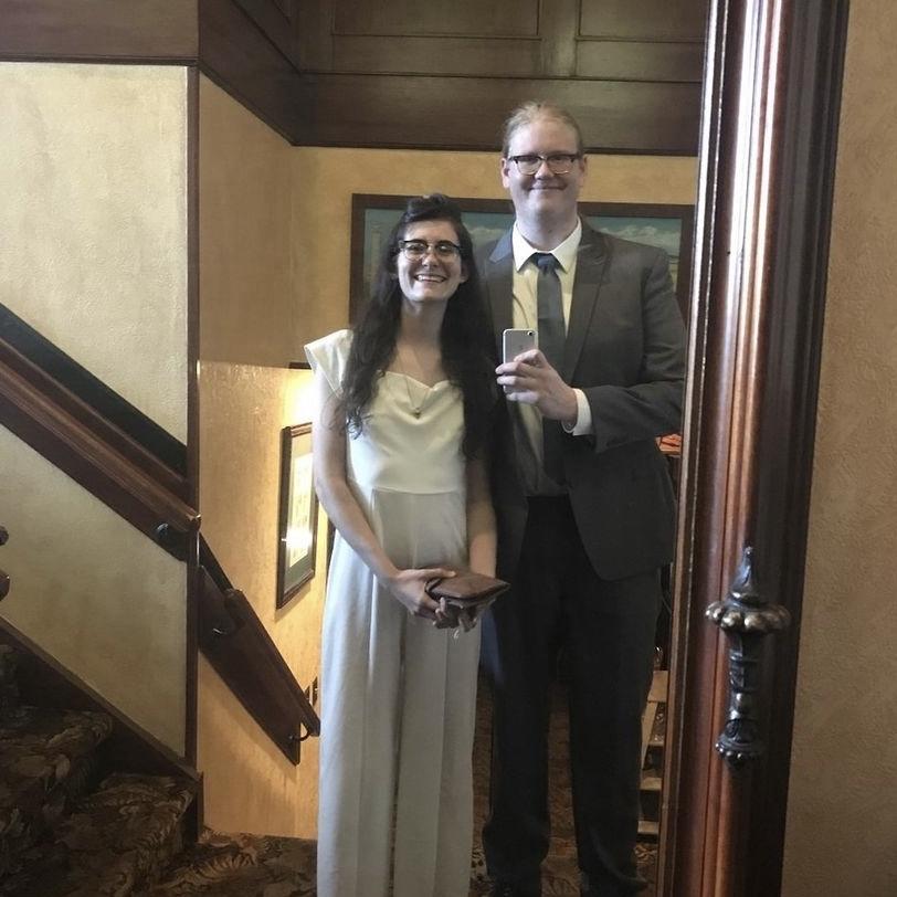 Celebrating our 5th anniversary together at Joey's Italian Restaurant in Syracuse, NY.
(September 2021)