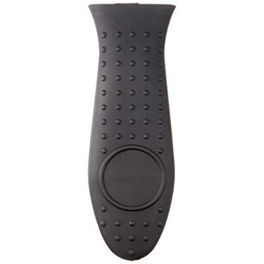AmazonBasics Silicone Hot Skillet Handle Cover Holder, Black