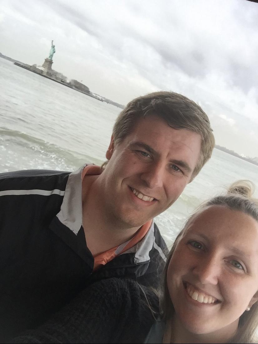 We made the most of Tayler’s time on the east coast. Here is a photo of us from a day trip to NYC!