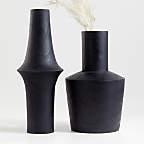 Arllon Black Wood Vases