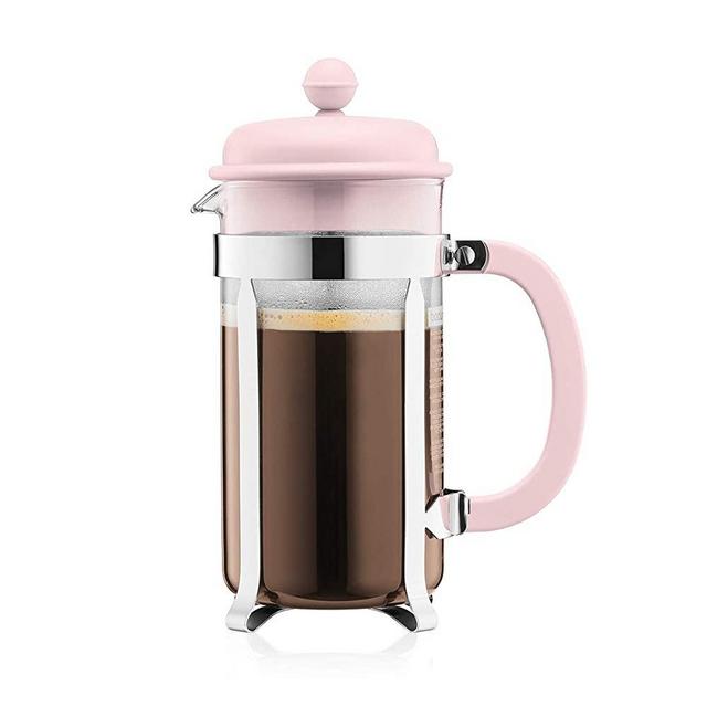 Bodum 1918-340B-Y19 Caffettiera French Press Coffee and Tea Maker, 34 Oz, Light Pink