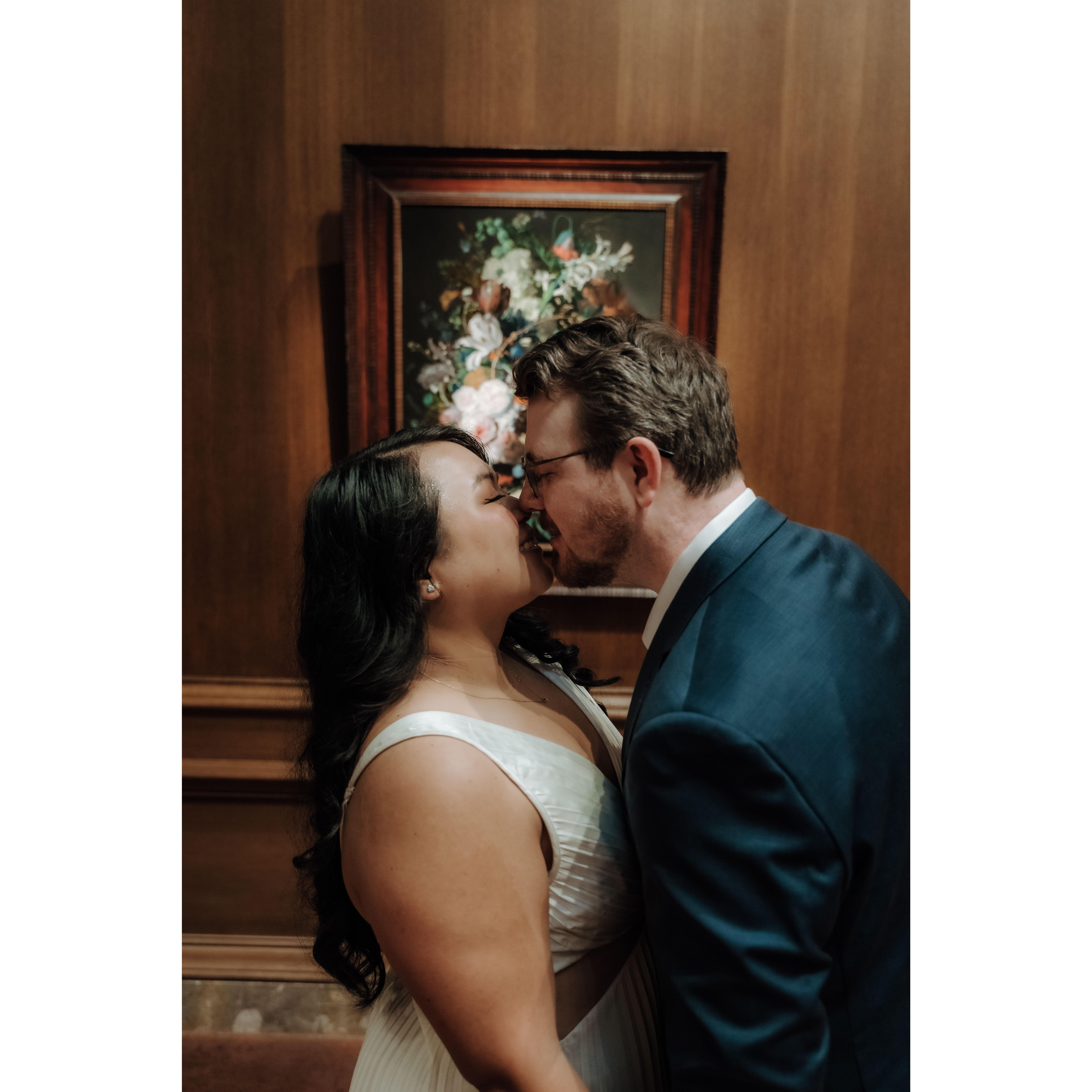 A photo from our engagement shoot at The National Gallery of Art.