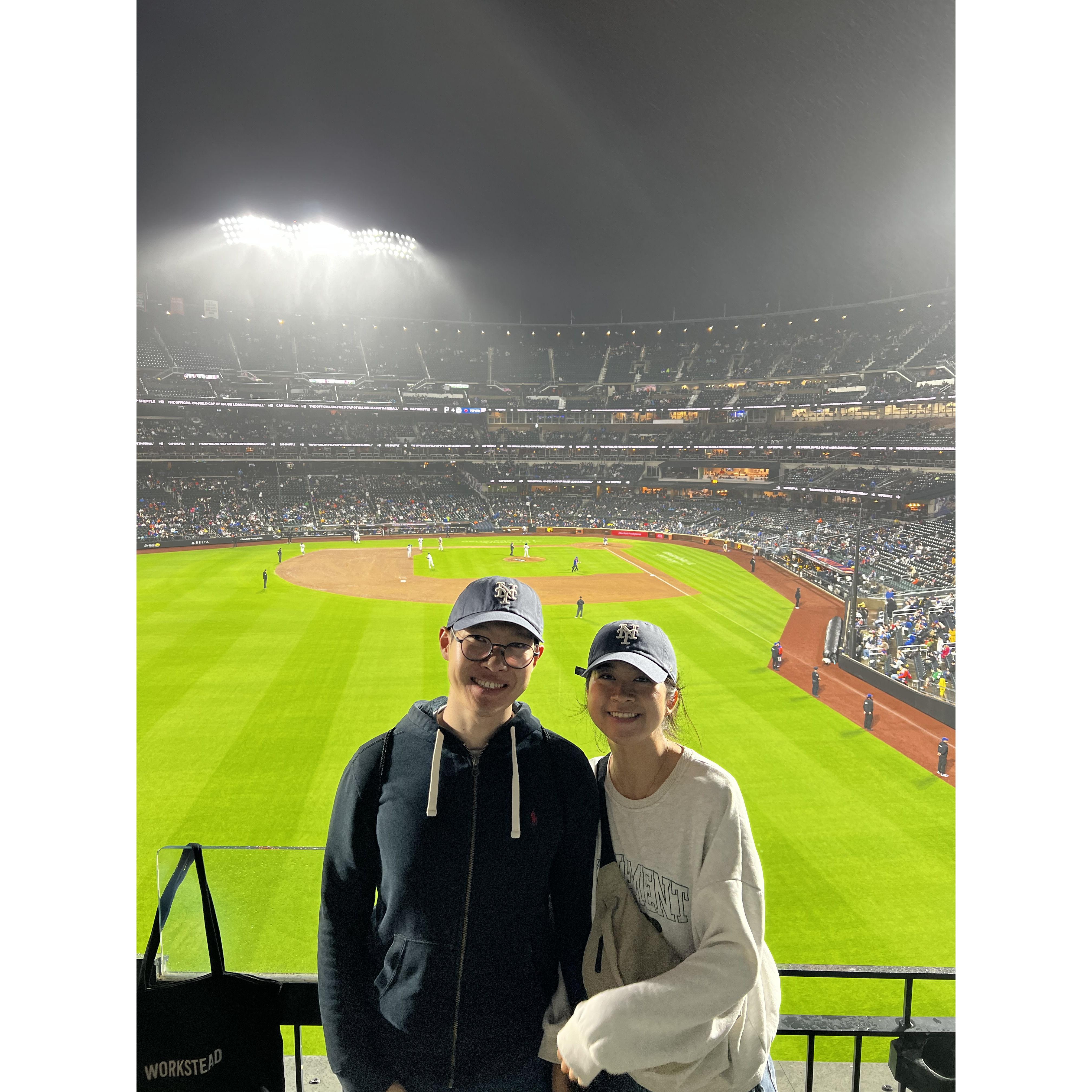 First baseball game date