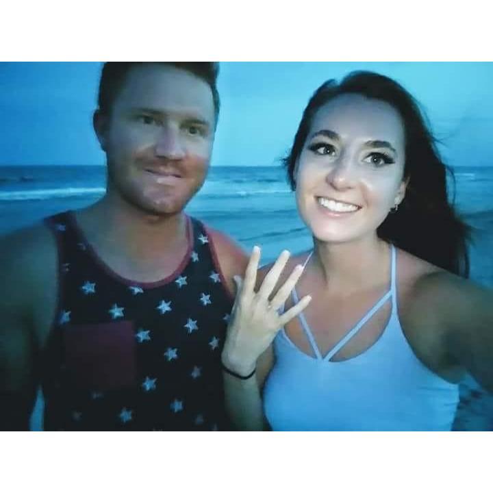 This is where Gray popped the question, and I said YES!