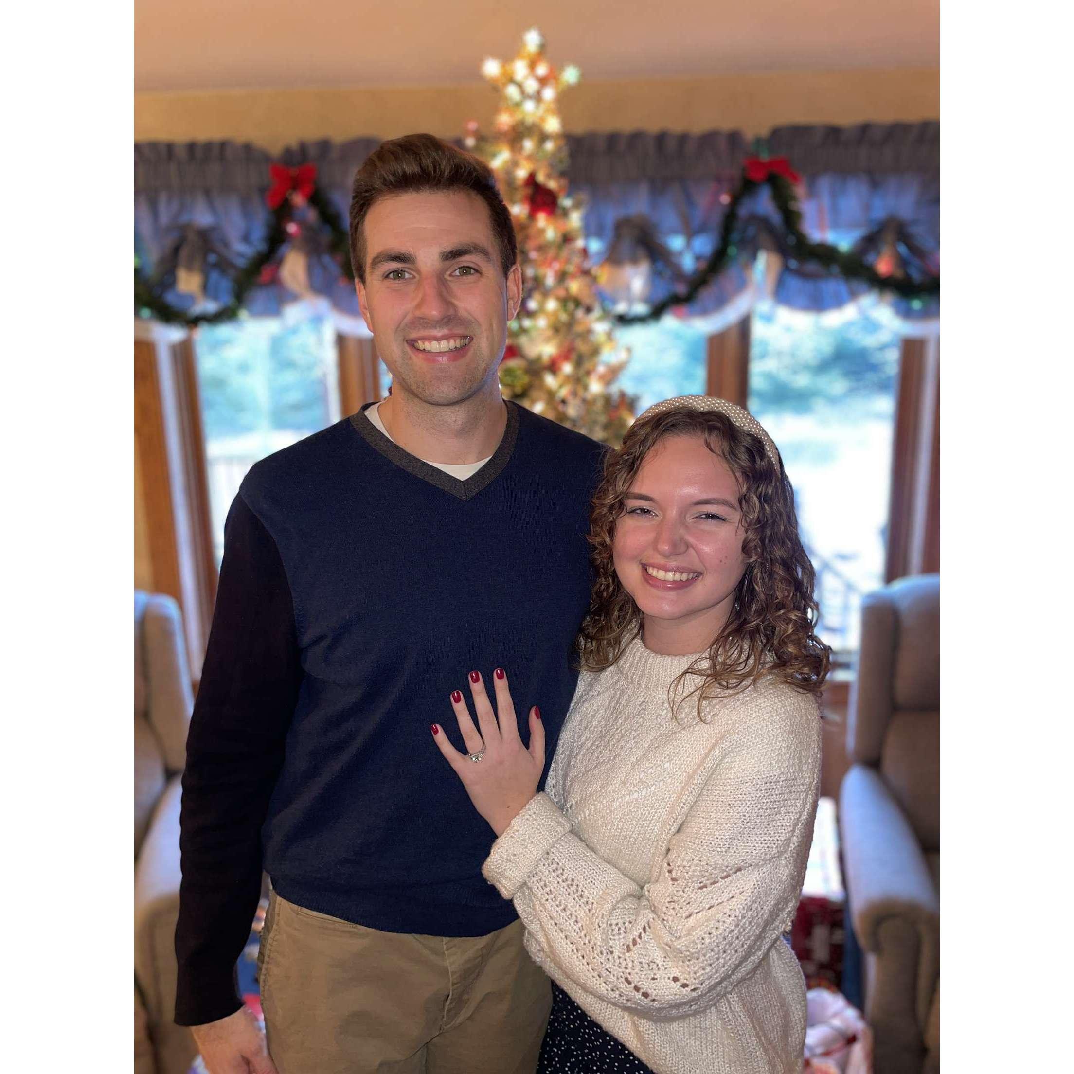 First Christmas as an engaged couple.