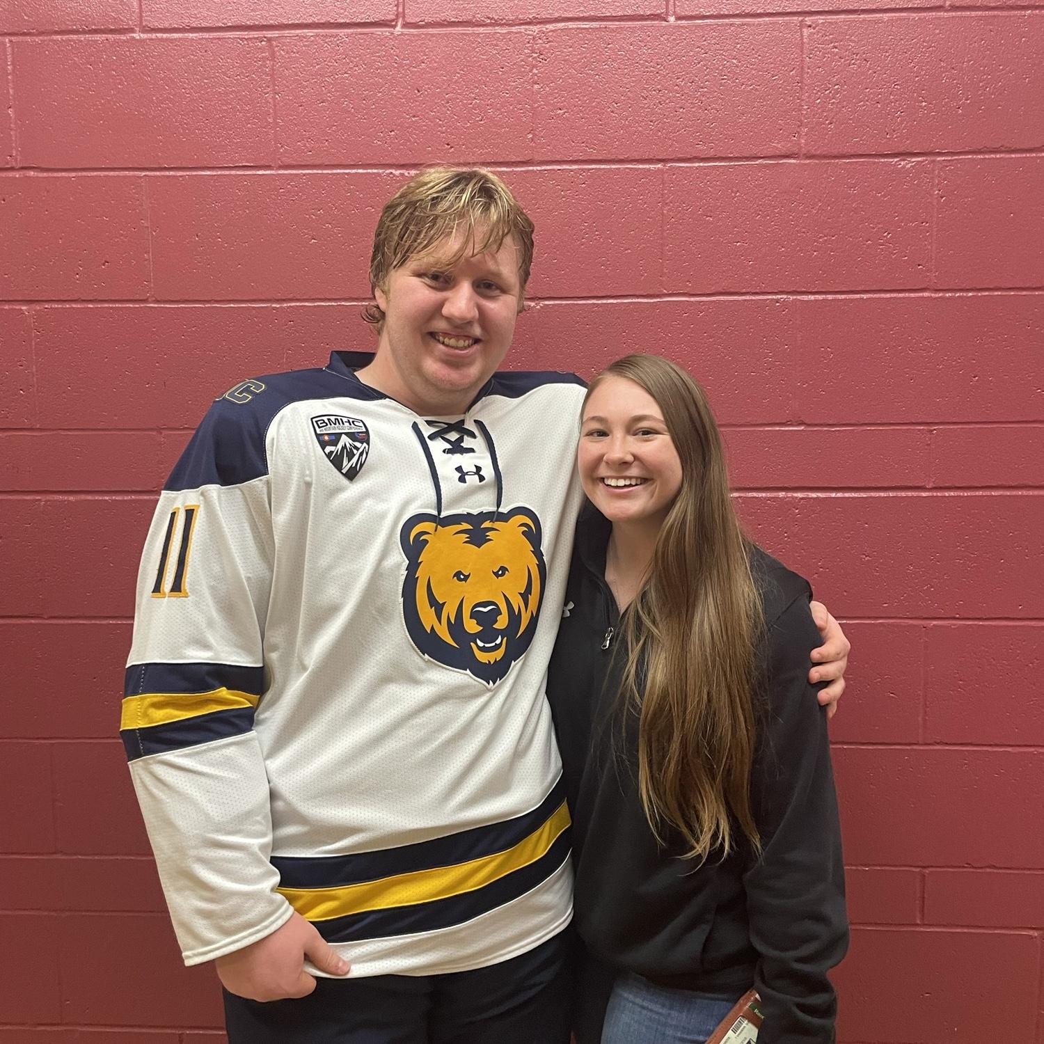 Caleb's first college game!