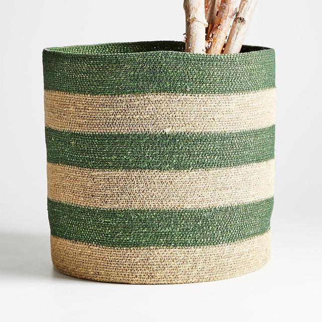 Karakum Moss Striped Basket