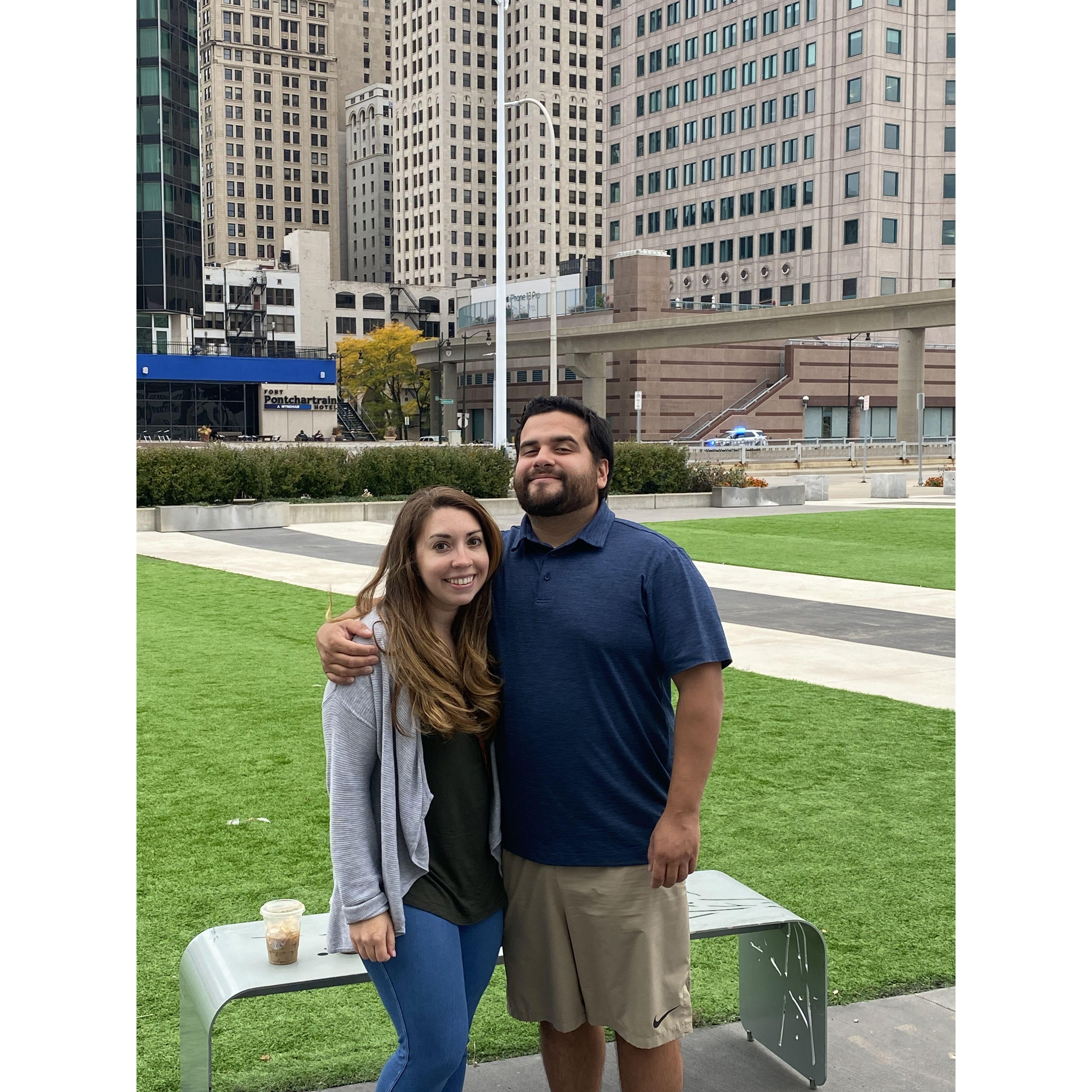 Our first trip to Michigan together.