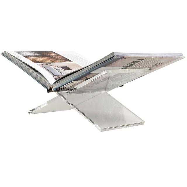 Sightline Display - Acrylic Book Stand - 5.5" H x 11 3/4" W x 3/8 Thick - Heavy Duty Book Display Stand - Made in The USA Book Holder Stand for Reading, Music Sheet, Recipe, Kids Desk, Large Textbook