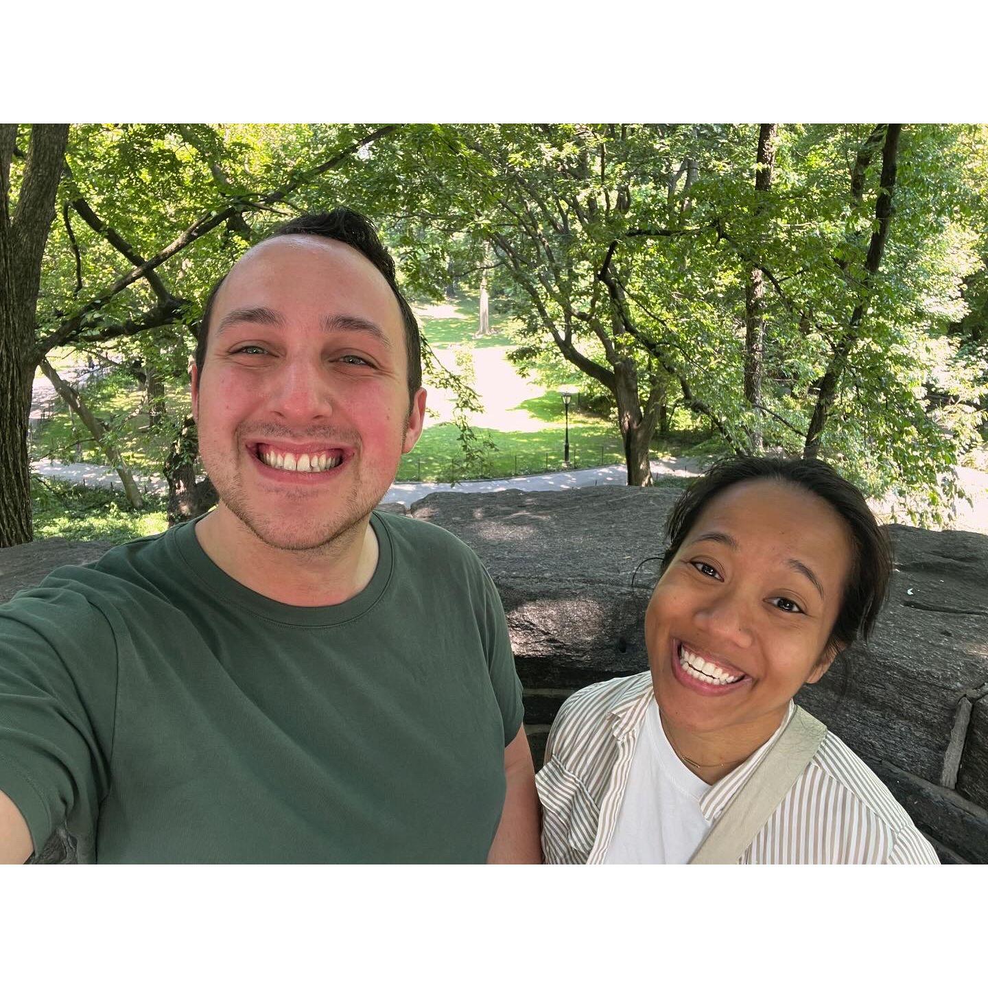 We started to hang out together during summer of 2021. *This photo is from Shanae's first time to New York City! It's a picture of us in Central Park!* 06-18-24