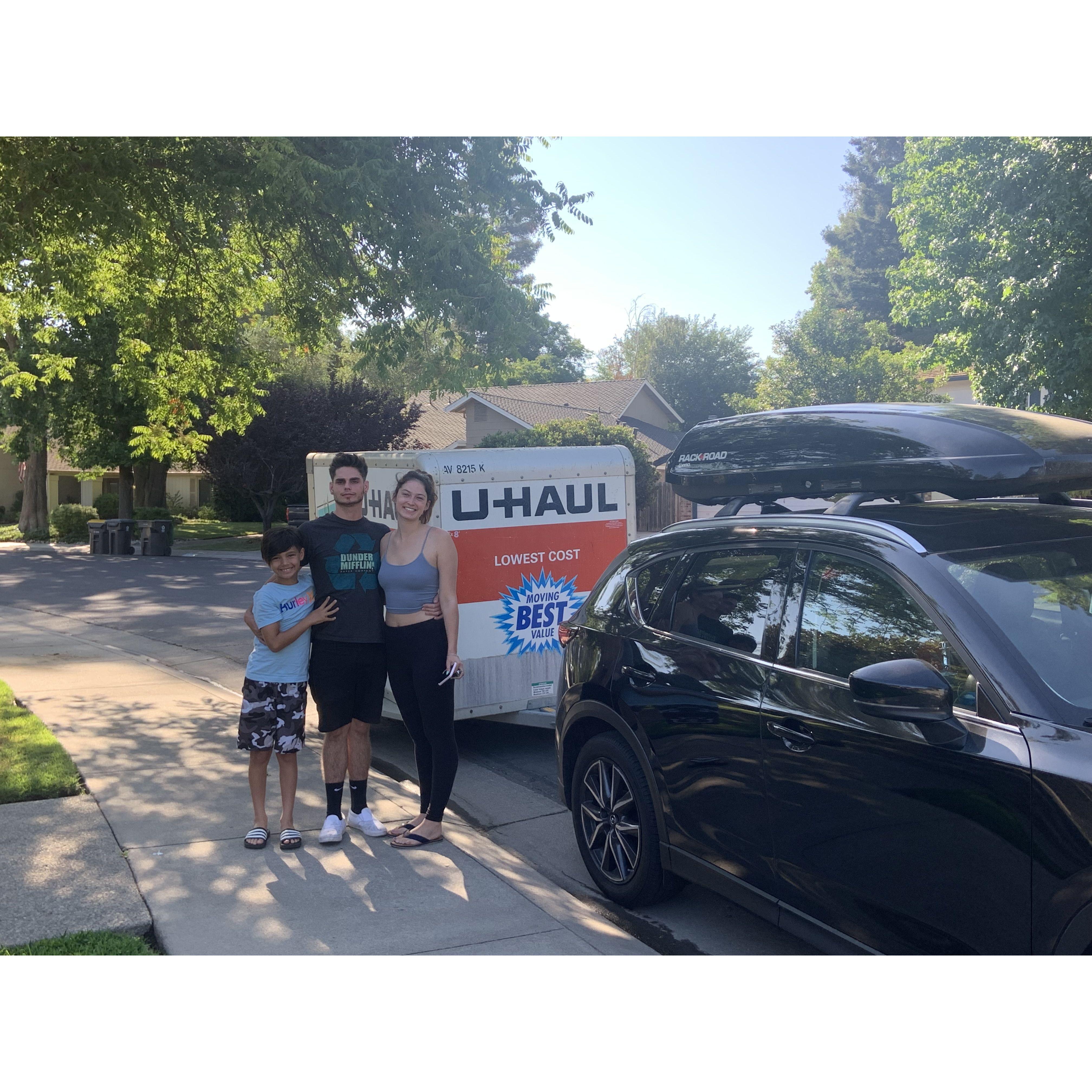 Moving day! Shannon and Jason leave from Jason's parents house to drive halfway across the country
