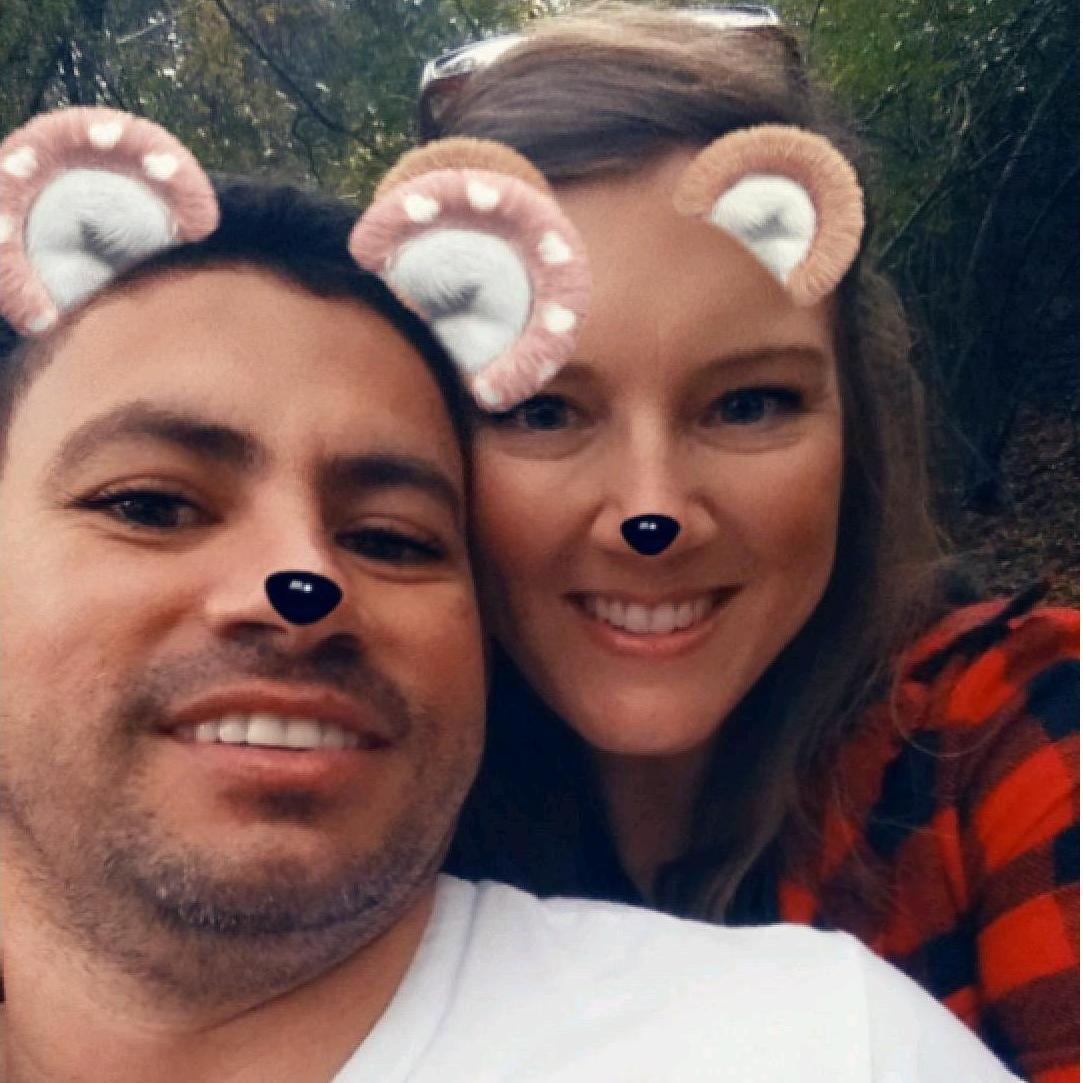 You know it's love when he'll let you use a snapchat filter on him haha