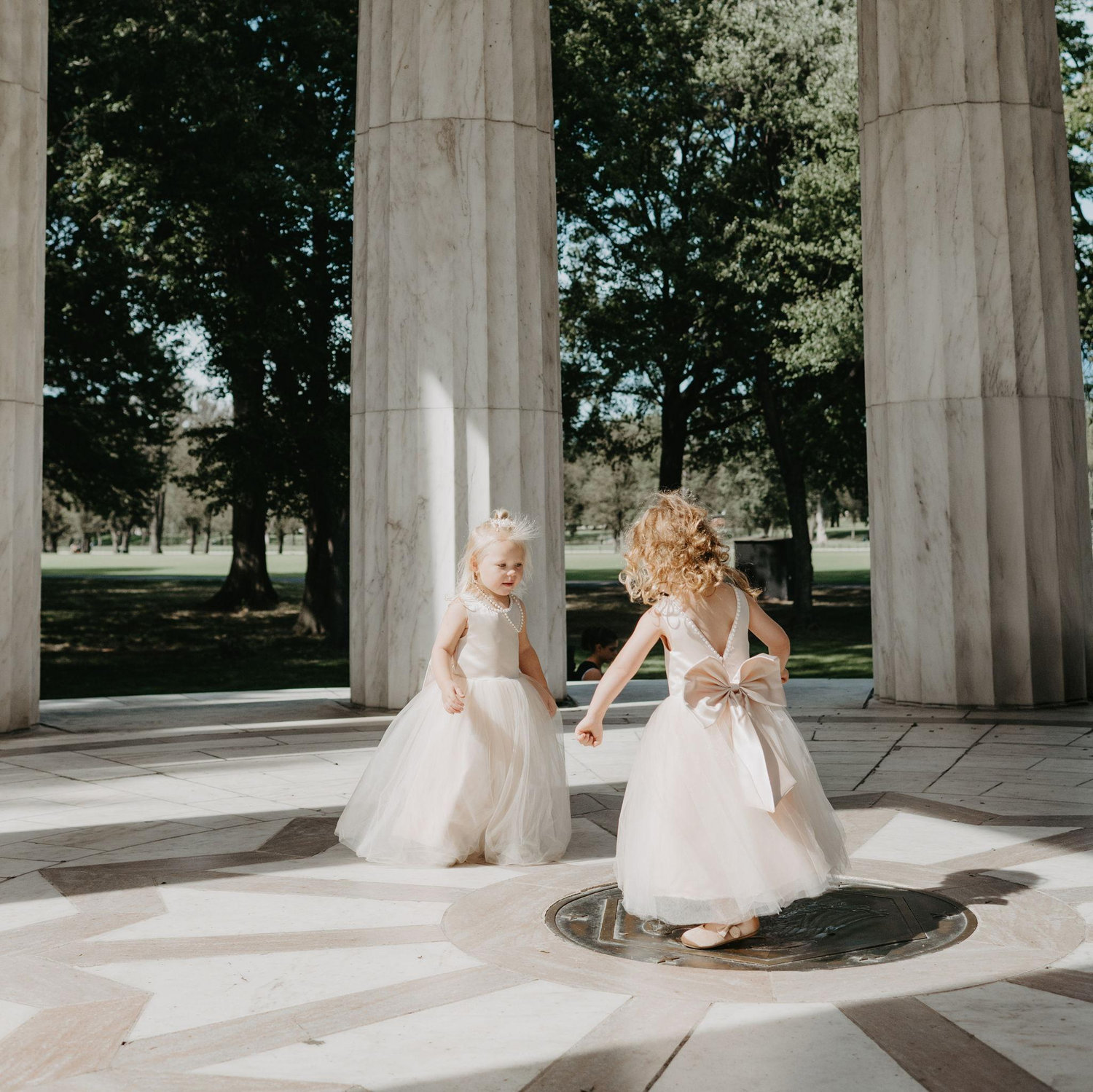 Our flower girls (Mabel & Gwen) were so adorable in thier matching dresses.