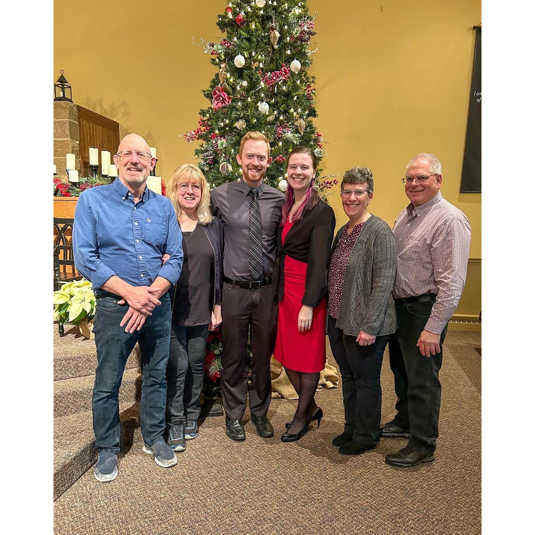 Our parents got to meet each other at Christmas time which was a lot of fun!