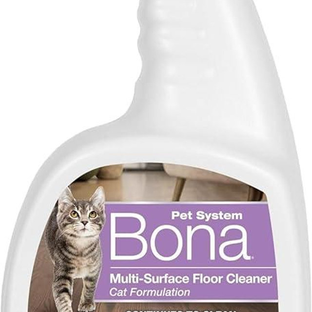 Bona Pet Spray Odor Eliminator, Cat Formulation, 32 fl oz, Safe for Carpets and Multi-Surface Floors