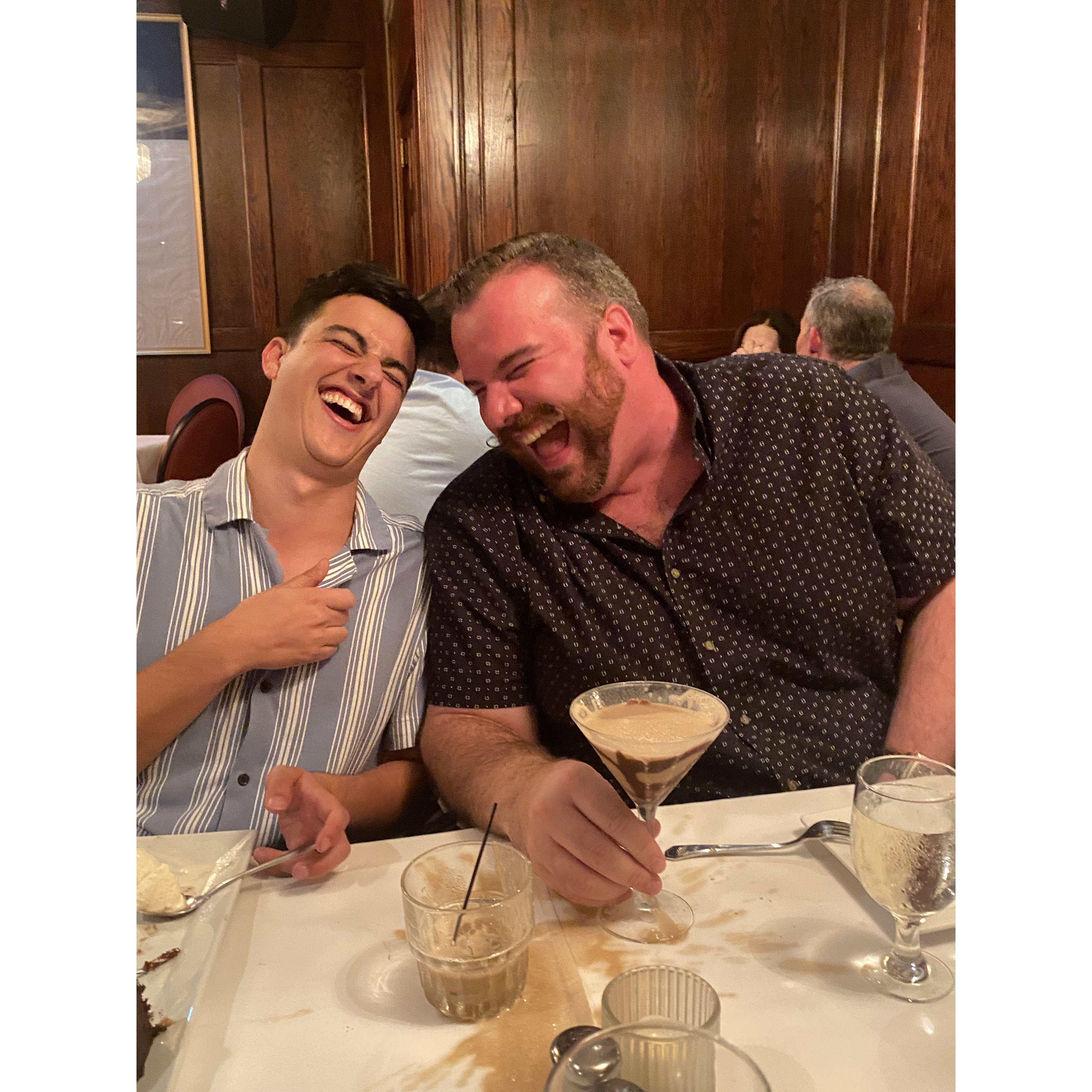 Colins 25th birthday with his friend Shane