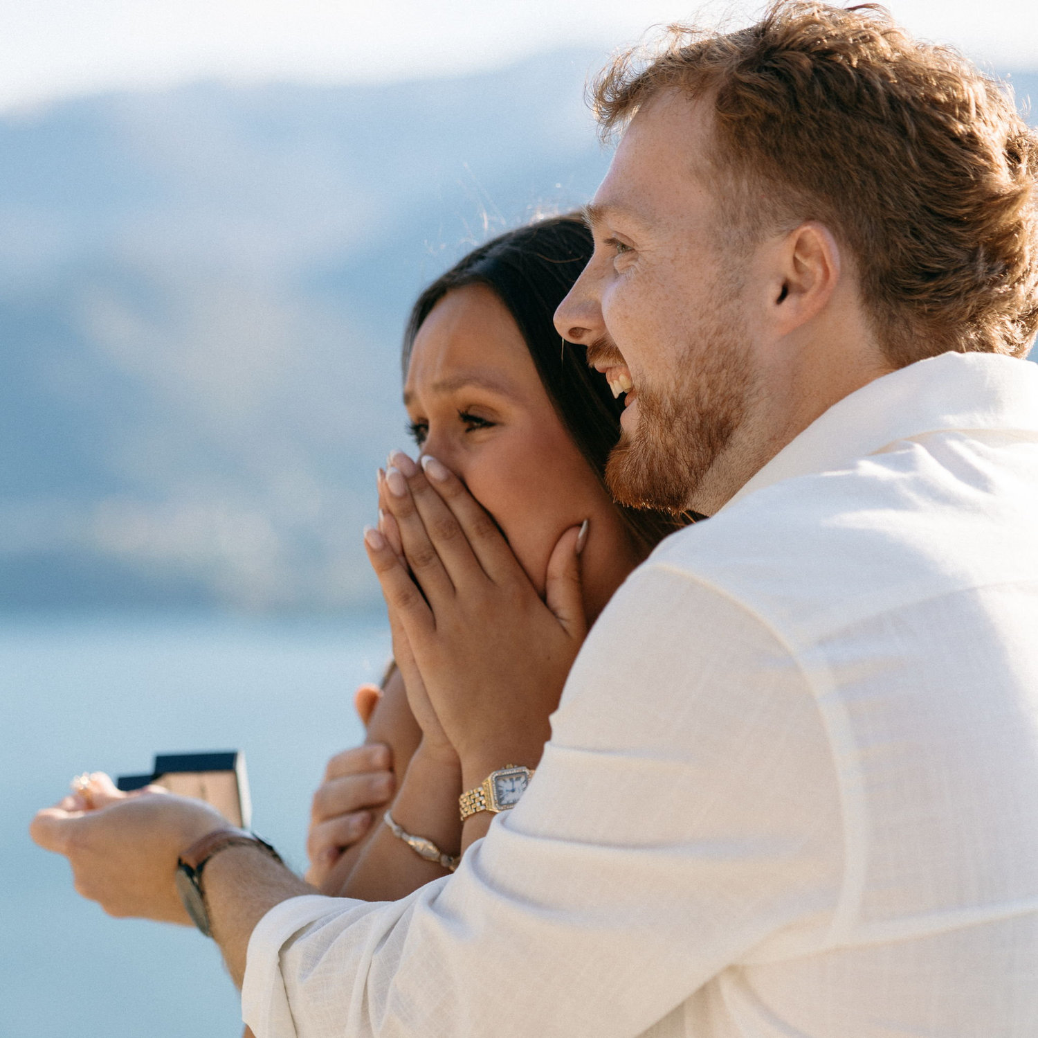 Maya was so shocked to turn around and see her family there to surprise her as well! She couldn't believe everyone was able to keep such a big secret!