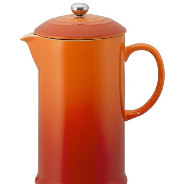 Le Creuset Café Stoneware French Press, Flame