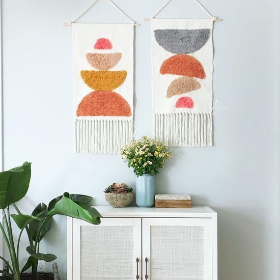Set of 2 Boho Wall Tapestries
