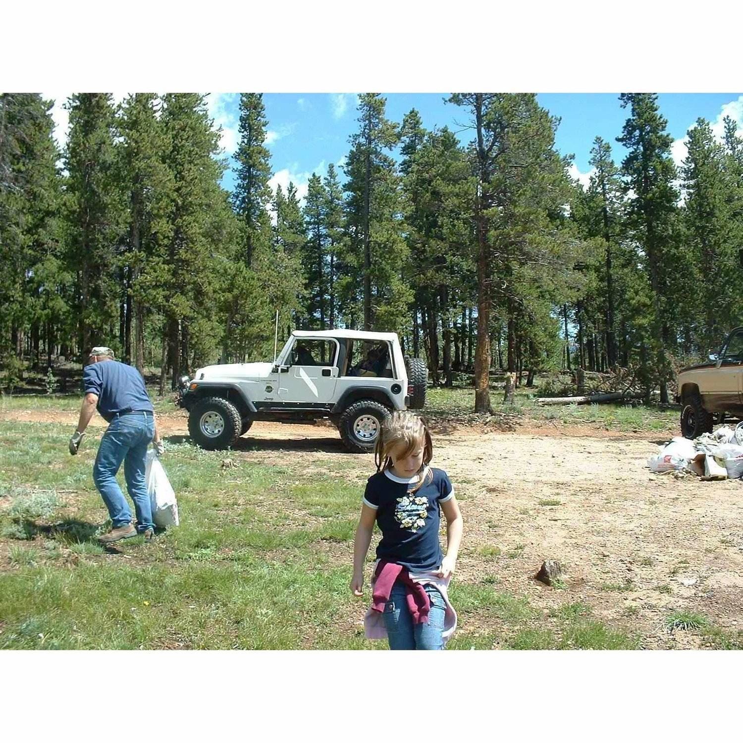 baby Katie ft. her favorite jeep