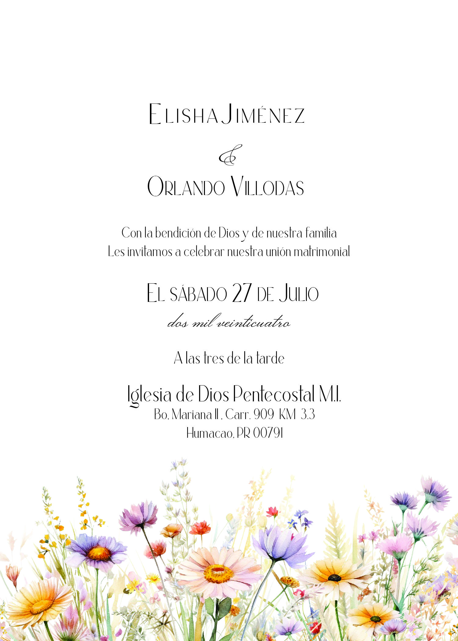 The Wedding Website of Elisha Jiménez and Orlando Villodas
