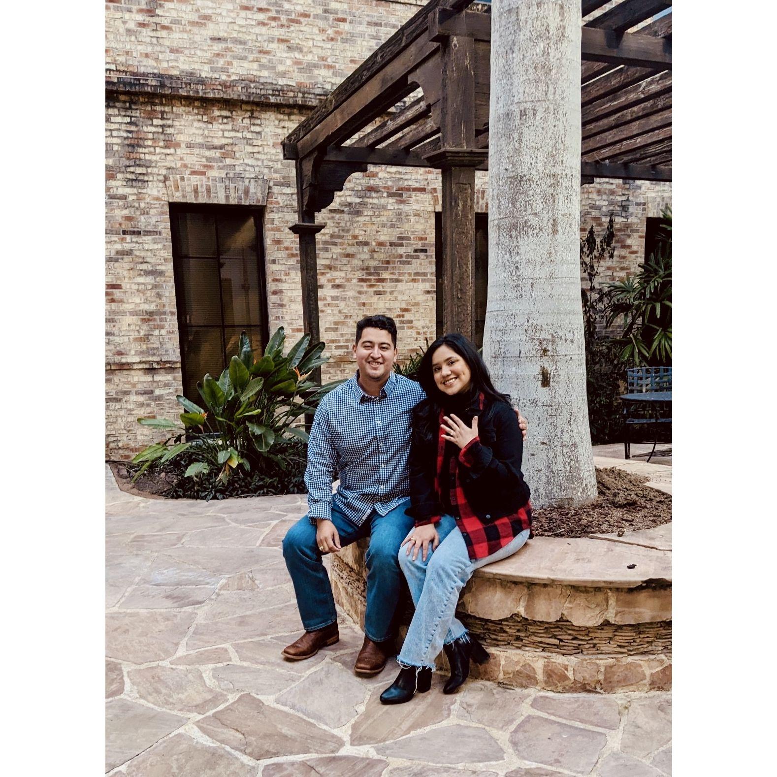 The day we got engaged!