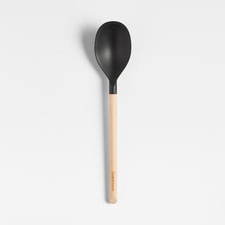 Silicone & Wood Deep Spoon