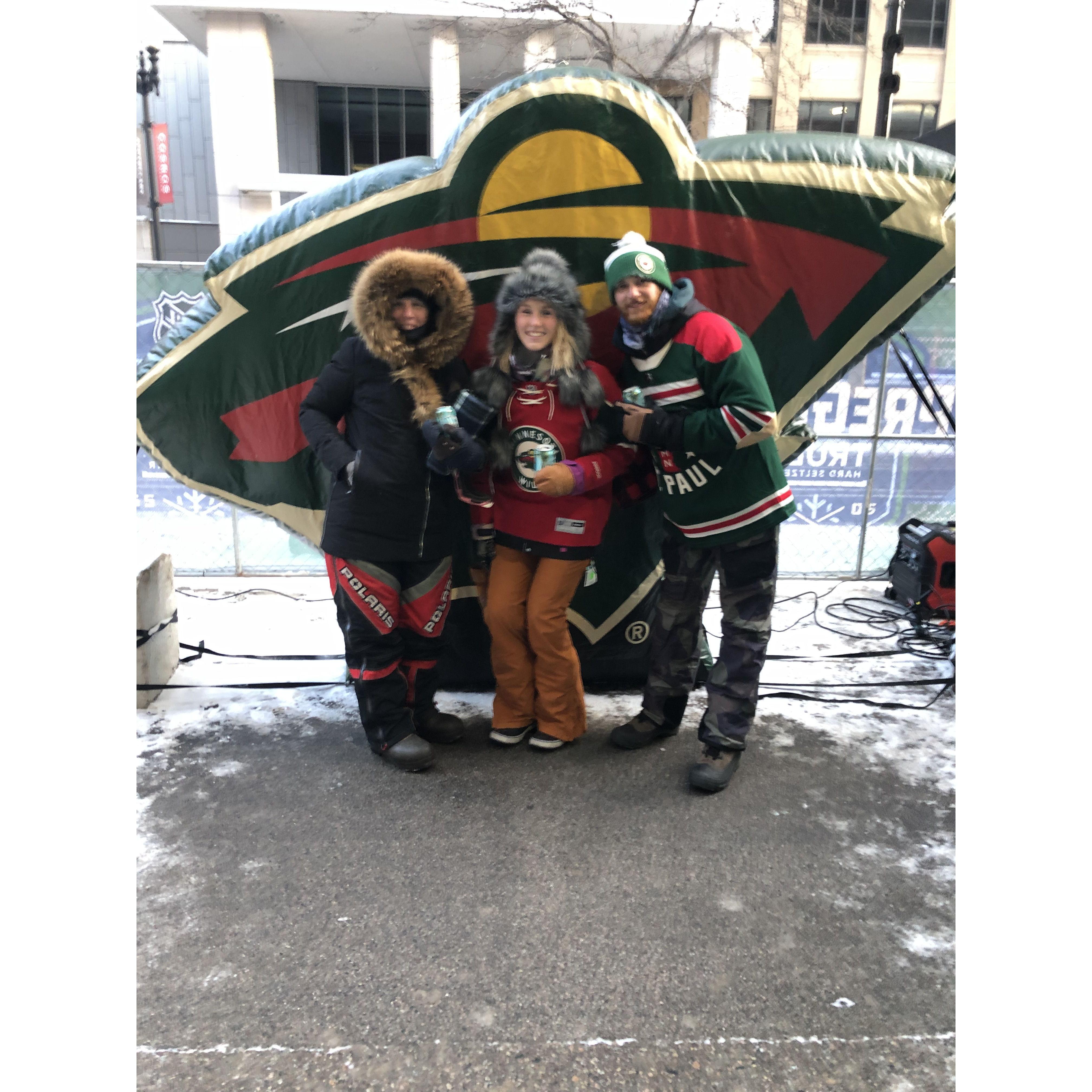 Winter Classic New Year's Day 2022: Once again it was subzero temperatures, but leave it to MN to hold an outdoor hockey game!