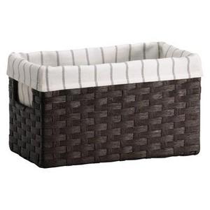 Small Lined Milk Crate - Dark Brown Weave - Threshold™