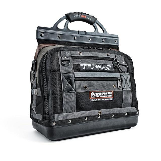 Veto Pro Pac Tech XL Tool Bag, 1-Pack,Black, Grey