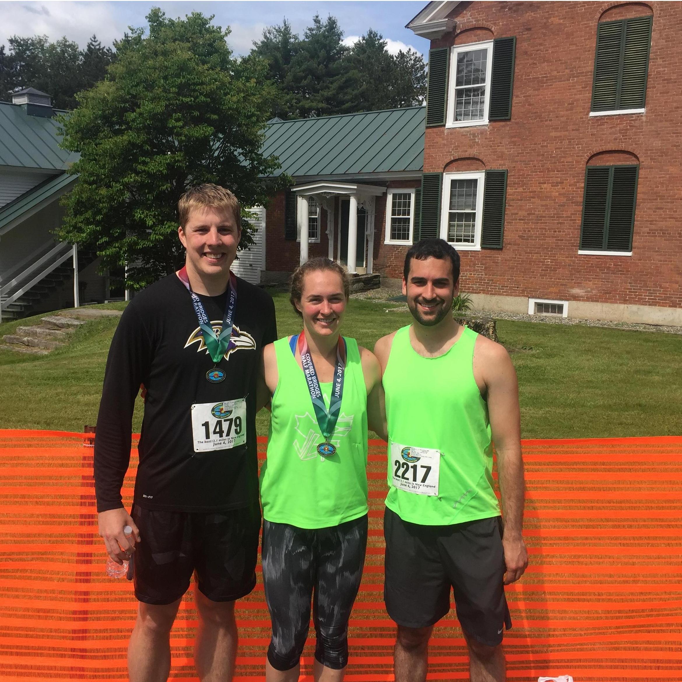 Pat's First 1/2 Marathon with Lisa and Rob