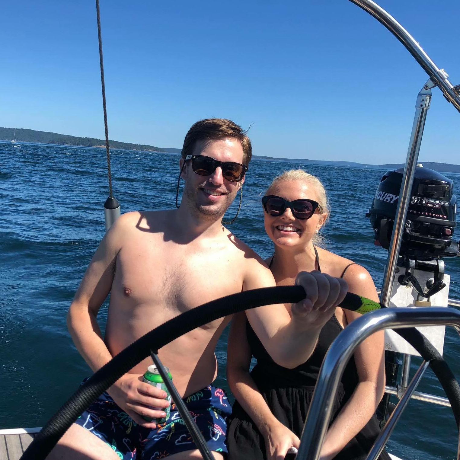 Sailing with friends in the San Juan Islands, WA (Jul 2018)