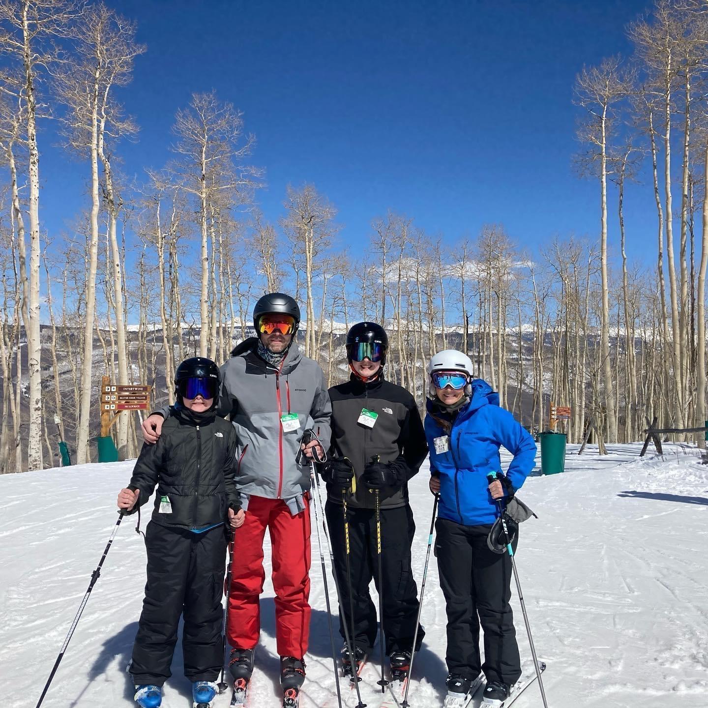 And skiing a lot (until Erin's ACL tragedy)