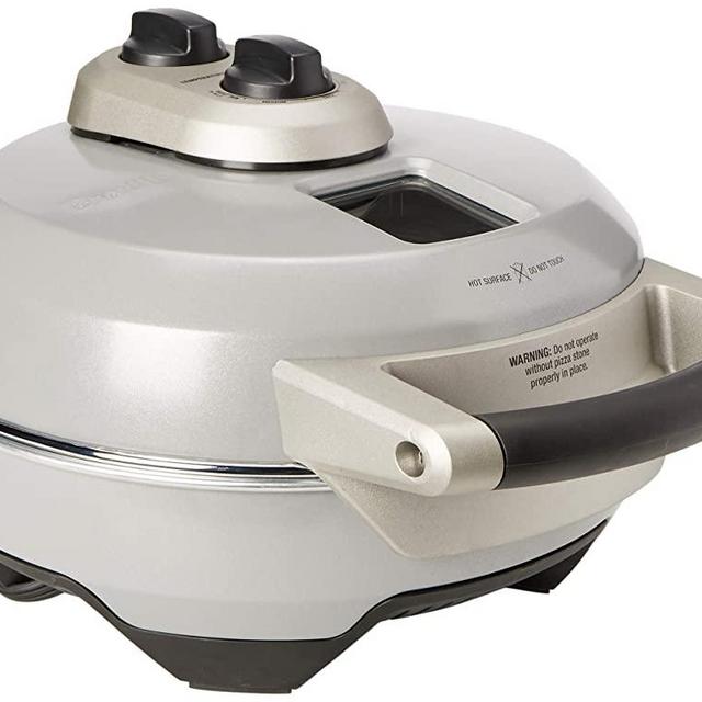 Brevile Pizza Maker, 19.5 x 12.6 x 19.2 inches, Silver